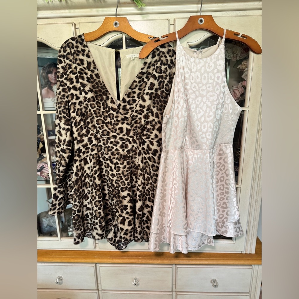 BUNDLE- DO+BE & EASEL Leopard print rompers